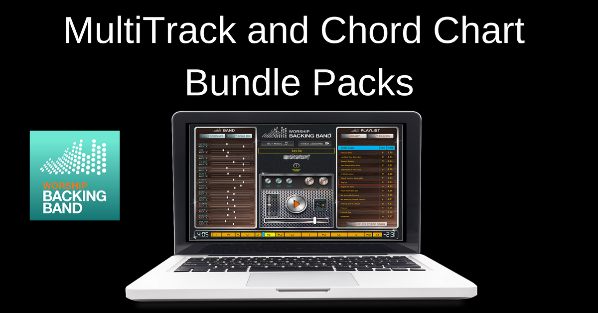 New MultiTrack, Split Track and chord chart bundle packs: great savings for the top selling songs